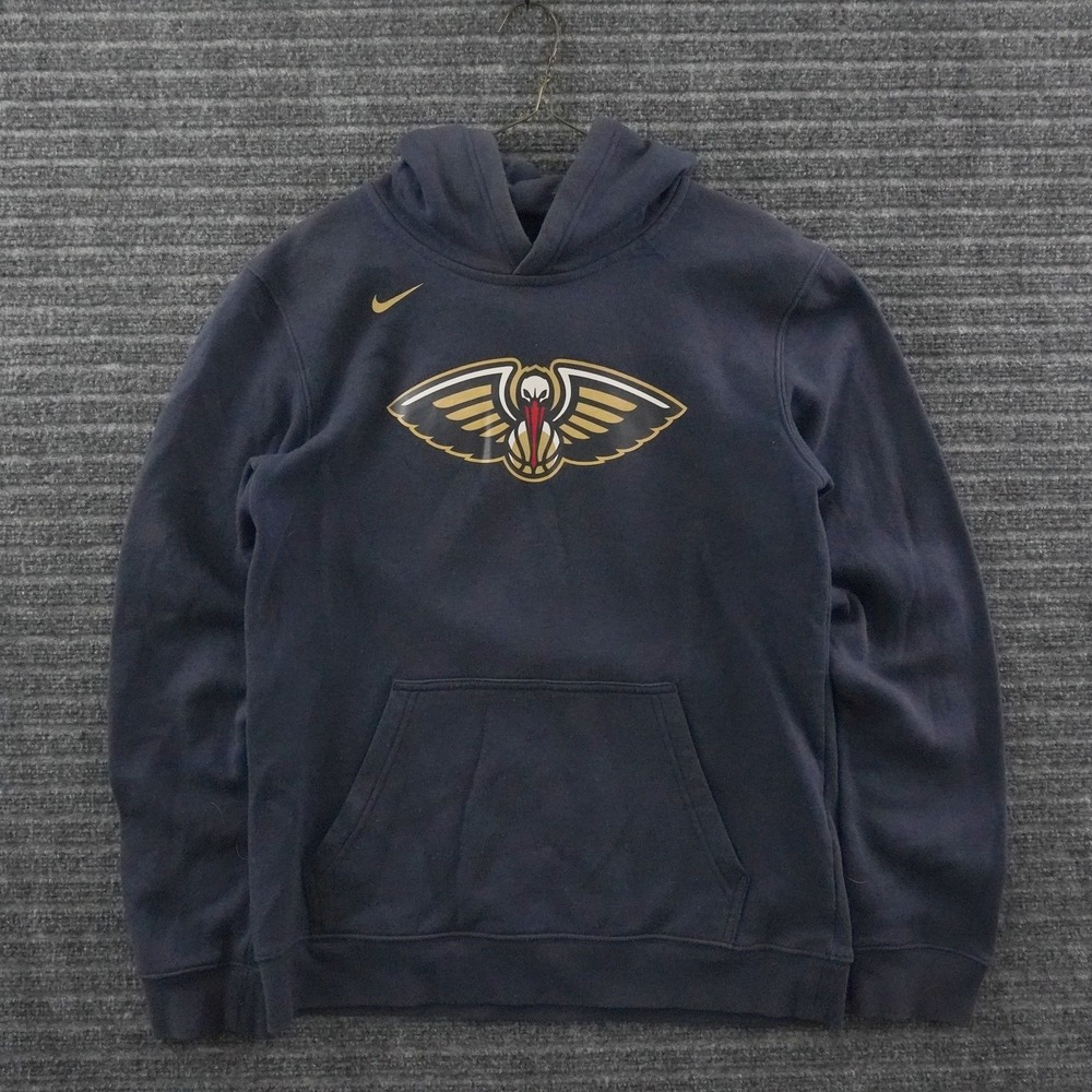 Nike New Orleans Pelicans Hoodie Youth XL Navy Blue NBA Pullover